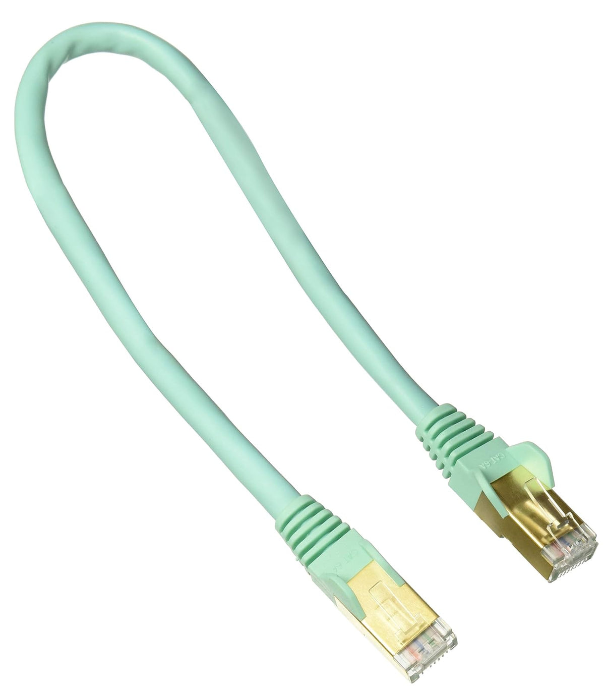 StarTech Cable de Red Cat6a Blindado - 30cm - Turquesa