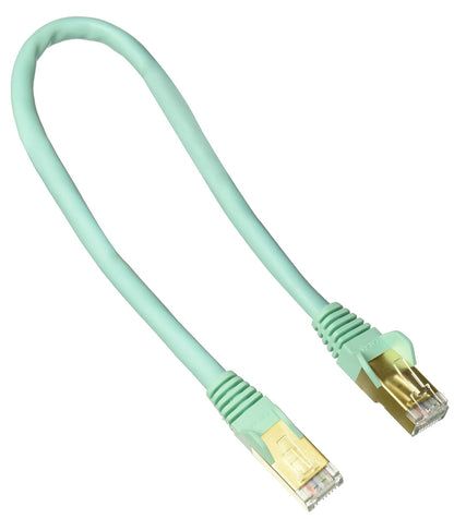 StarTech Cable de Red Cat6a Blindado - 30cm - Turquesa