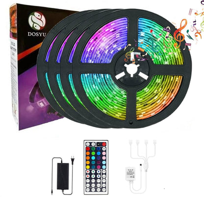 Dosyu Luces Led 65.6 FT/20M, 3528 RGBW Tira LED, para cuarto, TV, Fiesta, Hogar, DIY, Navideña y Halloween Decoración.