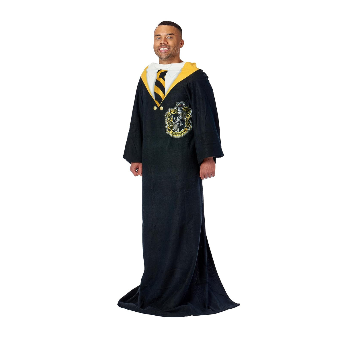 Northwest Hufflepuff Hogwarts - Manta de uniforme con mangas, 48 x 71 pulgadas, Harry Potter