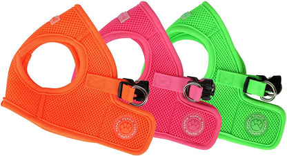 Puppia Authentic Neon Soft Vest Harness B, Verde, Pequeño