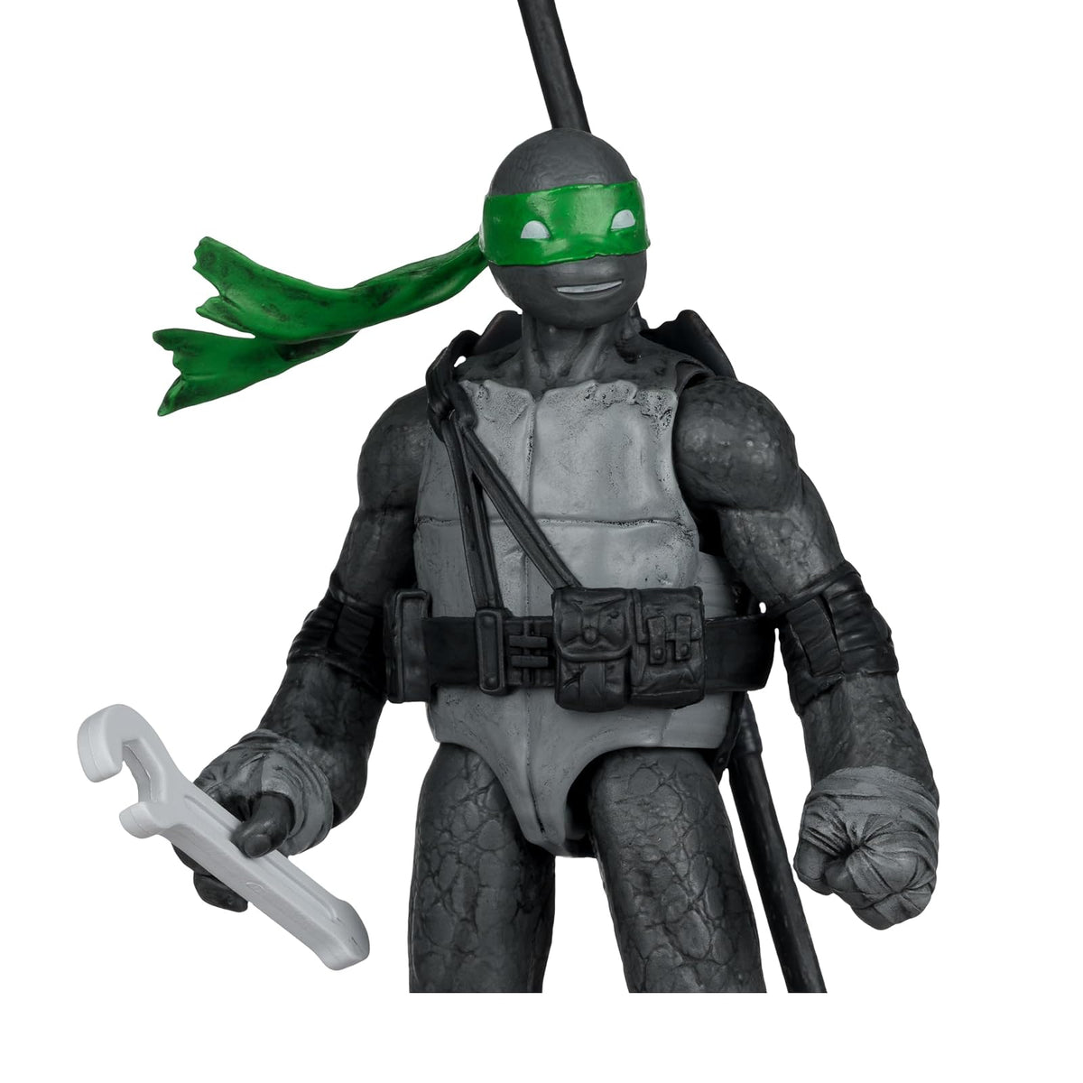 Mcfarlane Figure with Comic: TMNT Tortugas Ninja - Donatello Black White & Green Variant 5 Pulgadas