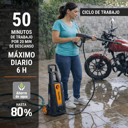 Truper HILA-1800, Hidrolavadora eléctrica 1800 PSI