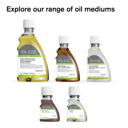 Winsor & Newton Liquin Original Medium Botella de 500 ml | Medio esencial para pintores al óleo que reduce el tiempo de secado y mejora la transparencia, el brillo y la mezcla.