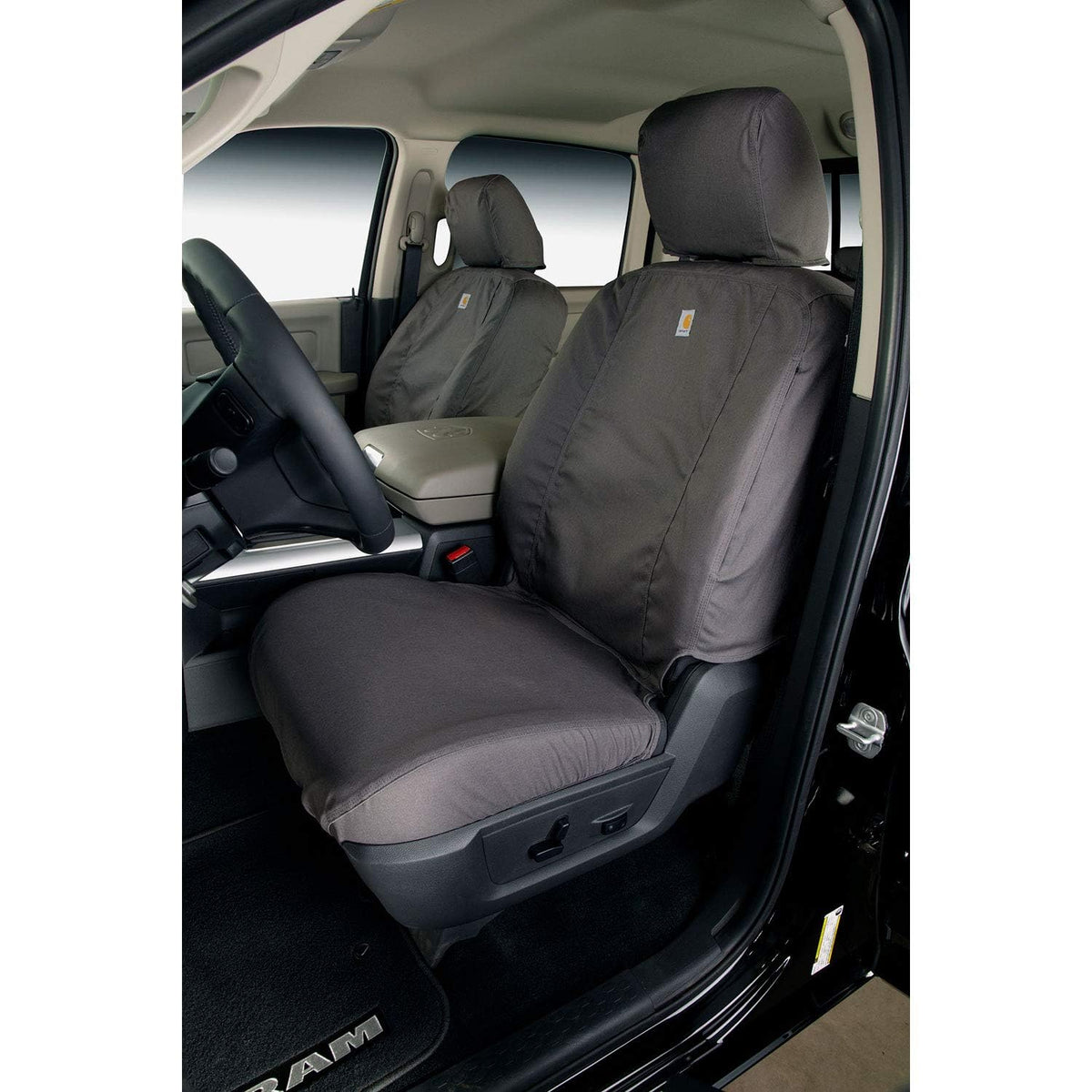 Covercraft Carhartt SeatSaver - Funda de Asiento para Modelos seleccionados de Chevrolet/GMC – Tela de Pato (Grava)