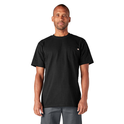 Dickies Playera de Manga Corta Cuello Redondo Heavyweight para Hombre - 3XL Amplio - Negro -