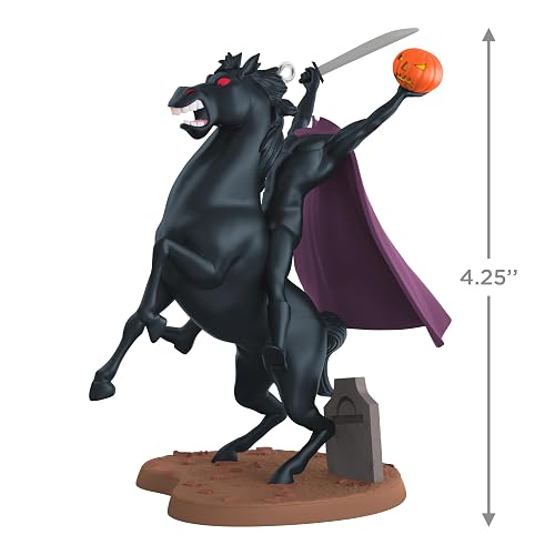 Hallmark - Adorno de Halloween 2025, Disney Las Aventuras de Ichabod y el Señor Sapo El Jinete Sin Cabeza, Decoraciones de Halloween
