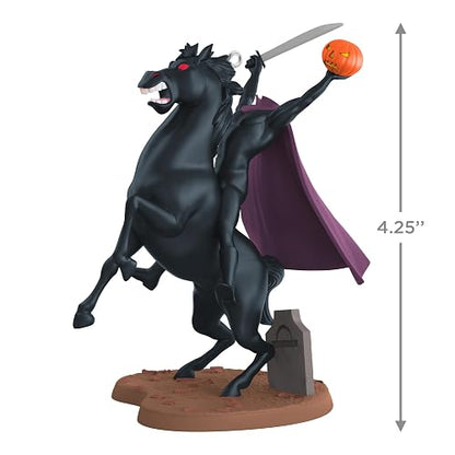 Hallmark - Adorno de Halloween 2025, Disney Las Aventuras de Ichabod y el Señor Sapo El Jinete Sin Cabeza, Decoraciones de Halloween