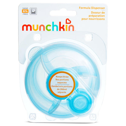 Munchkin® - Dispensador de fórmula sin BPA, 3 secciones de 9 onzas, color azul