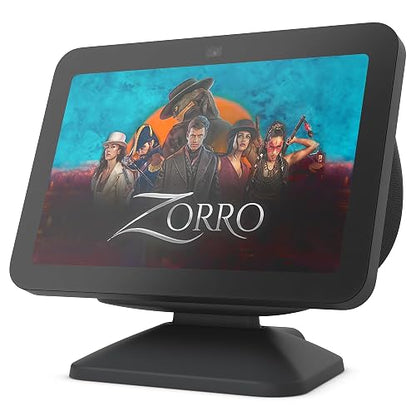 Soporte ajustable Echo Show 8 (3.ª generación) con puerto de carga USB-C | Negro