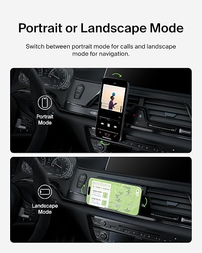 Belkin MagSafe ventilación Mount Pro - Soporte de teléfono Compatible con MagSafe para Automóvil, Soporte magnético inalámbrico para teléfono para iPhone 17, iPhone 16, 15, Pixel 10 y más, Accesorios de