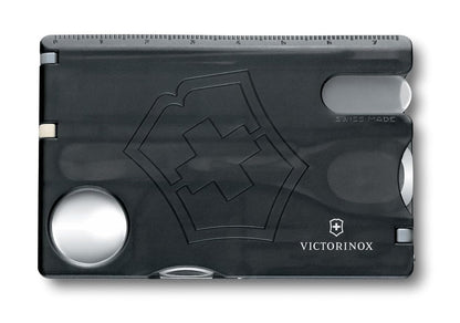 Victorinox Swisscard Nailcare, Lima de Cristal, color Negro Transparente, 13 Usos