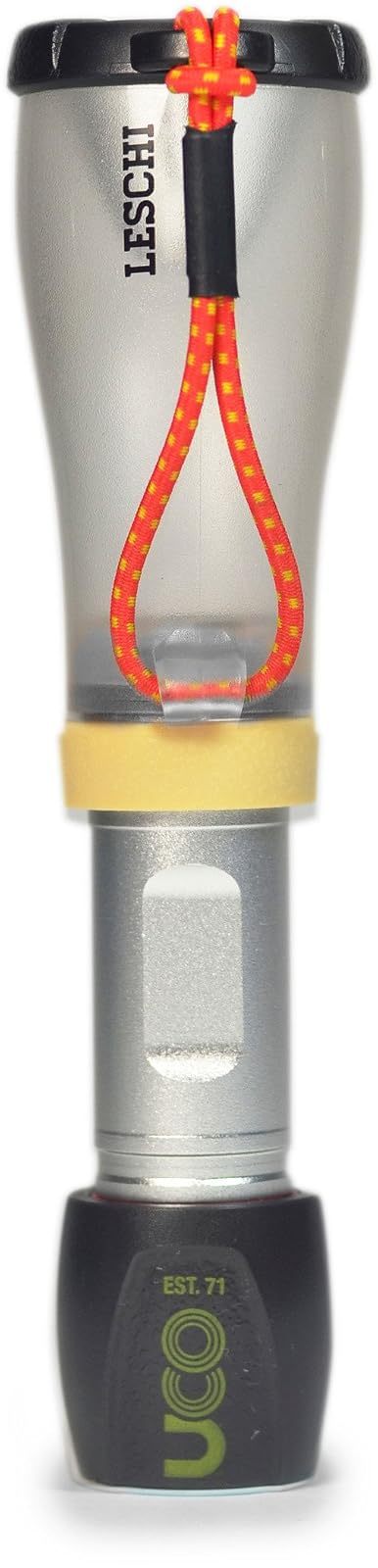 UCO Leschi - Linterna LED compacta de 110 lúmenes con regulador de Intensidad y luz estroboscópica