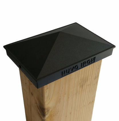 Nuvo Hierro Aluminio Post Pac - Negro, 3.5" x 5.5", Negro