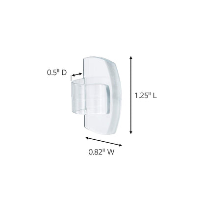 Command Clips de luz para exteriores, transparentes, 20 clips, 24 tiras, decoran sin daños + 3M Command Ganchos Decorativos, Mini, Transparentes (Modelo 17026CLR)