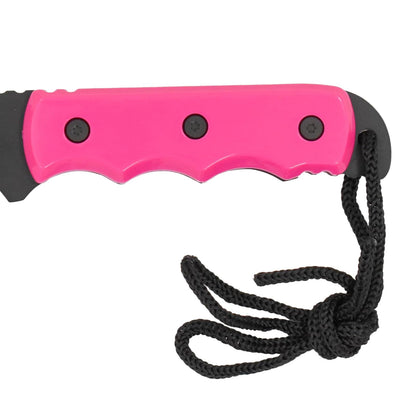 MTECH USA MT-20-35 Series - Cuchillo de Hoja Fija, Hoja de Punto de caída, Color Negro, Mango de plástico, 20.32 cm en Total