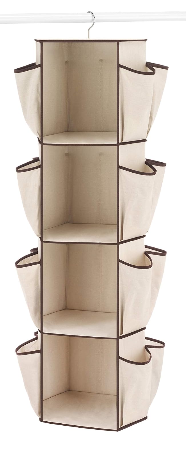 Whitmor Organizador Giratorio para clóset, Beige y café