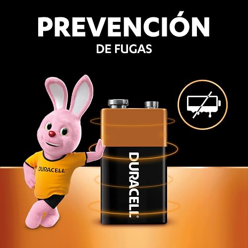 Duracell Pila Alcalina 9V - Pack x1 Dura Más