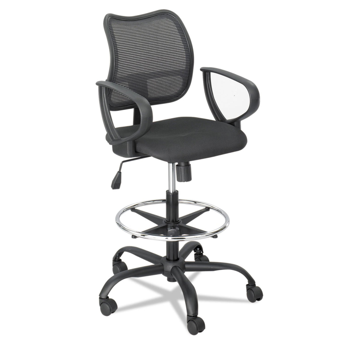 Safco 3396BL Optional Loop Arm Set for Vue Mesh Extended-Height Chair, Black