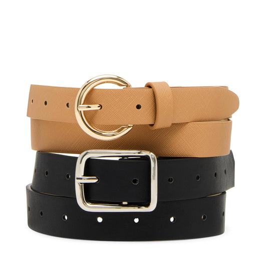 Steve Madden Steve Madden Women's 2 for 1 Belt Cinturón Mujer