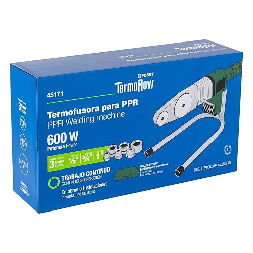 Foset Termoflow CV-TER, Termofusora 600W para PPR con dados de 20, 25 y 32 mm