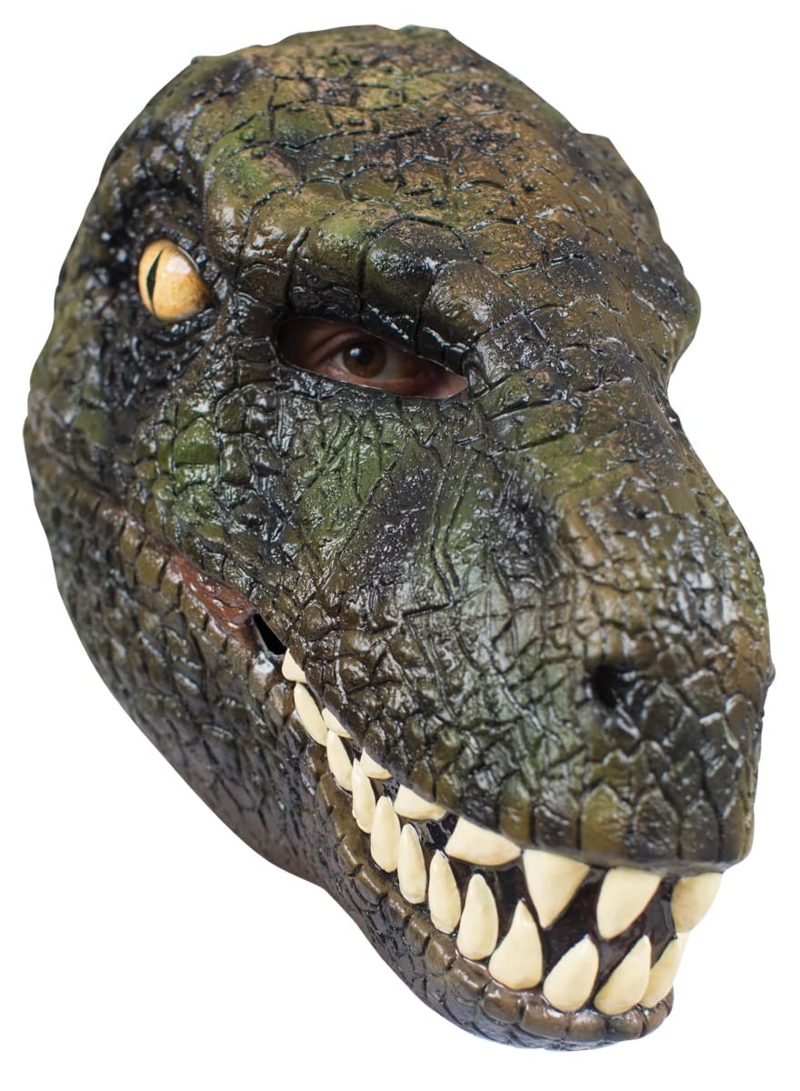 Ghoulish Productions Velociraptor, Máscara Realista de Dino Raptor, Disfraz de Dinosaurio Ideal para Halloween y Fiestas de Disfraces