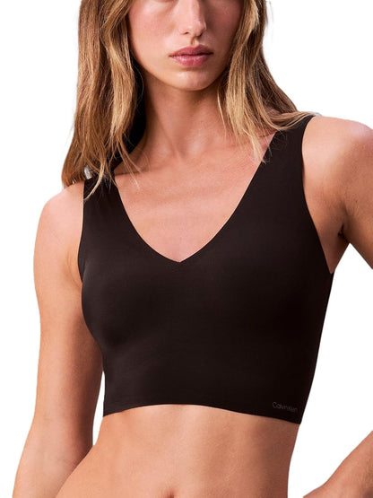 Calvin Klein Bralette Invisible sin Costuras para Mujer - M - Negro -