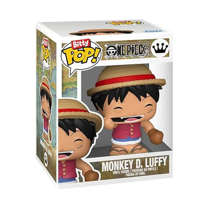 Funko Bitty Pop! 4 Pack: One Piece - Luffy, Zoro (1 in 6 Chase Chance) | Mercancía Oficial de Anime - Mini Figuras de 2.2 cm con Exhibidor - Decoración de Pasteles y Relleno de Piñata