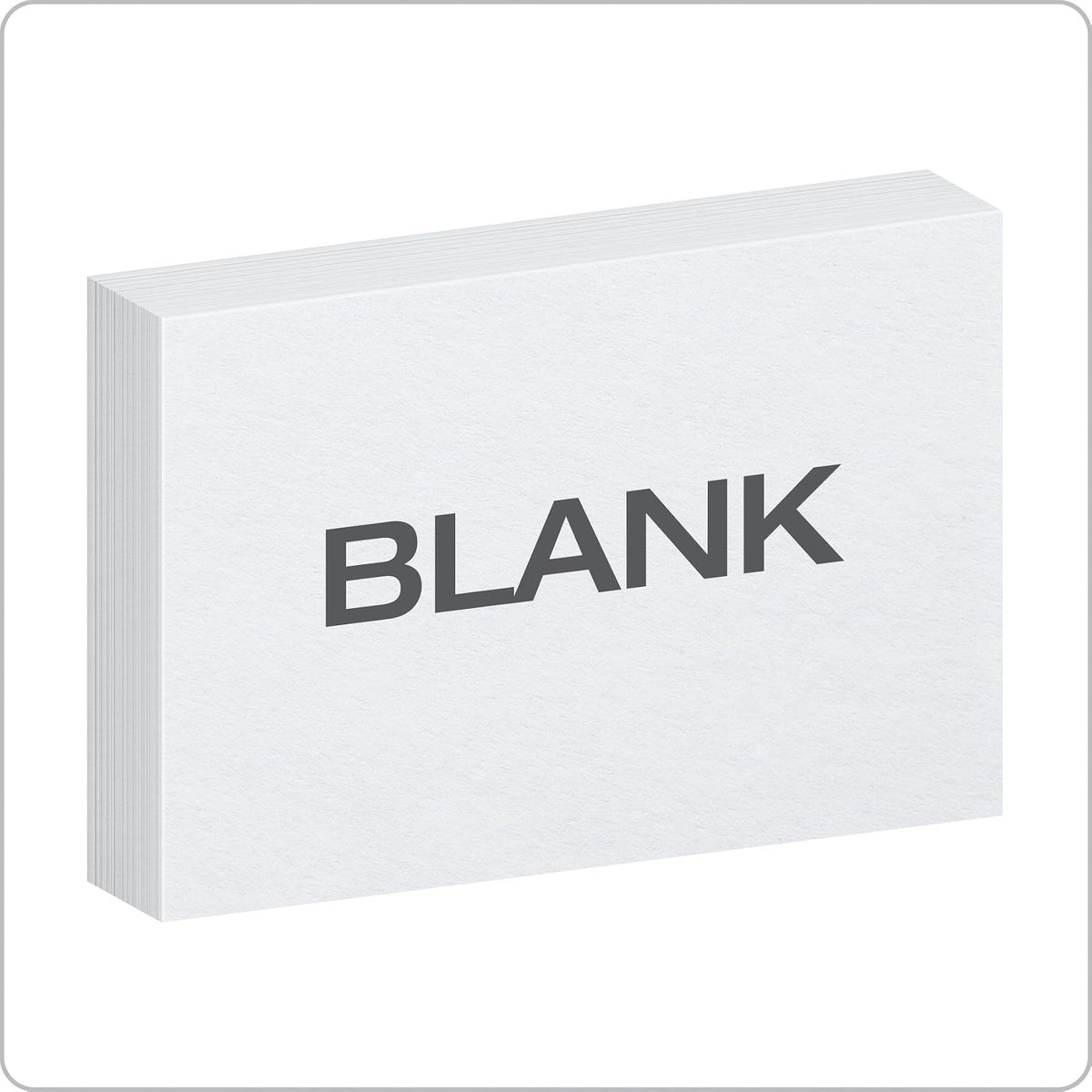 Oxford - Fichas, En blanco, Blanco, 10.2 x 15.2 cm