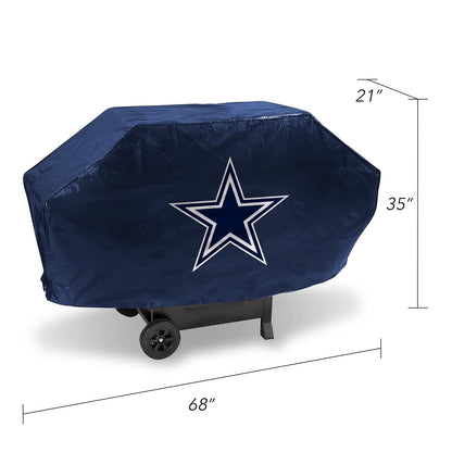 Rico Industries NCAA Texas Longhorns - Cubierta de Parrilla de Vinilo de Lujo para Parrilla de Lujo, 68 Pulgadas de Ancho, Resistente, con Cierre de Velcro