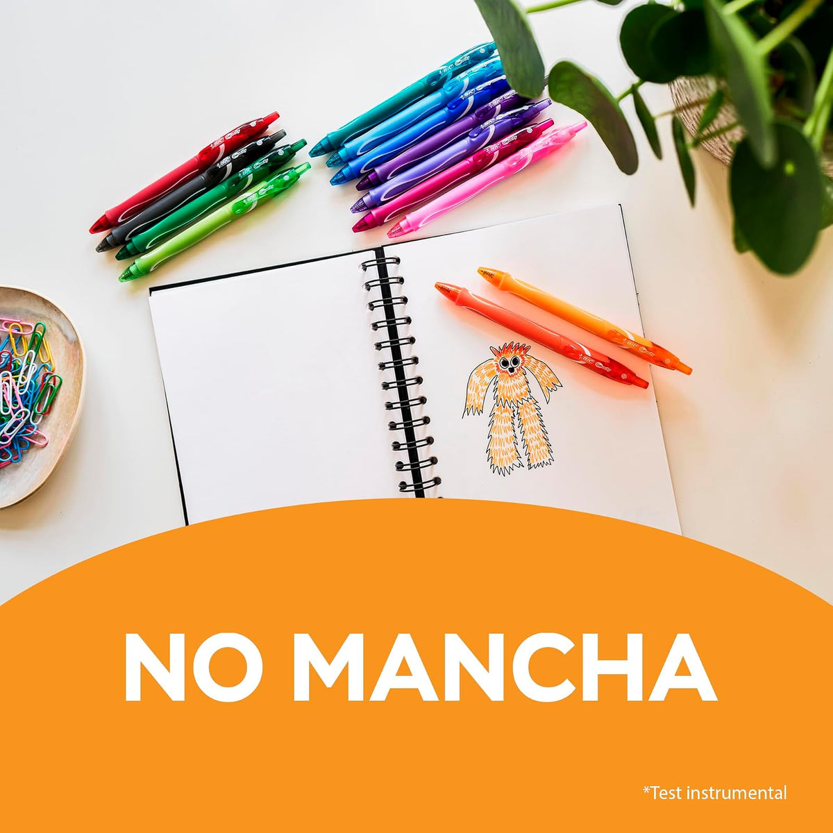 BIC, Bolígrafos de gel de secado rápido, Gelocity Quick Dry, punta ultrafina 0.7 mm, Paquete de 8 unidades, Surtido de colores, Plumas de gel retráctiles con grip cómodo