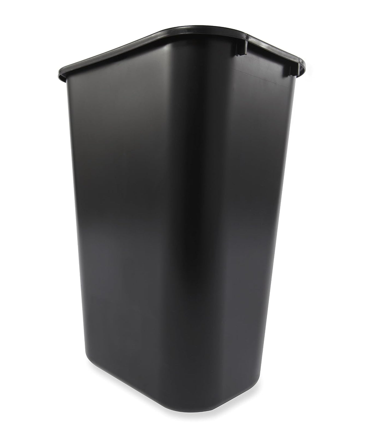 Rubbermaid - Bote de basura grande Commercial 2957 Deskside, rectangular, 10 galones, 11 pulgadas de ancho x 15-1/4 pulgadas de profundidad x 19-7/8 pulgadas de alto, negro (paquete de 12)