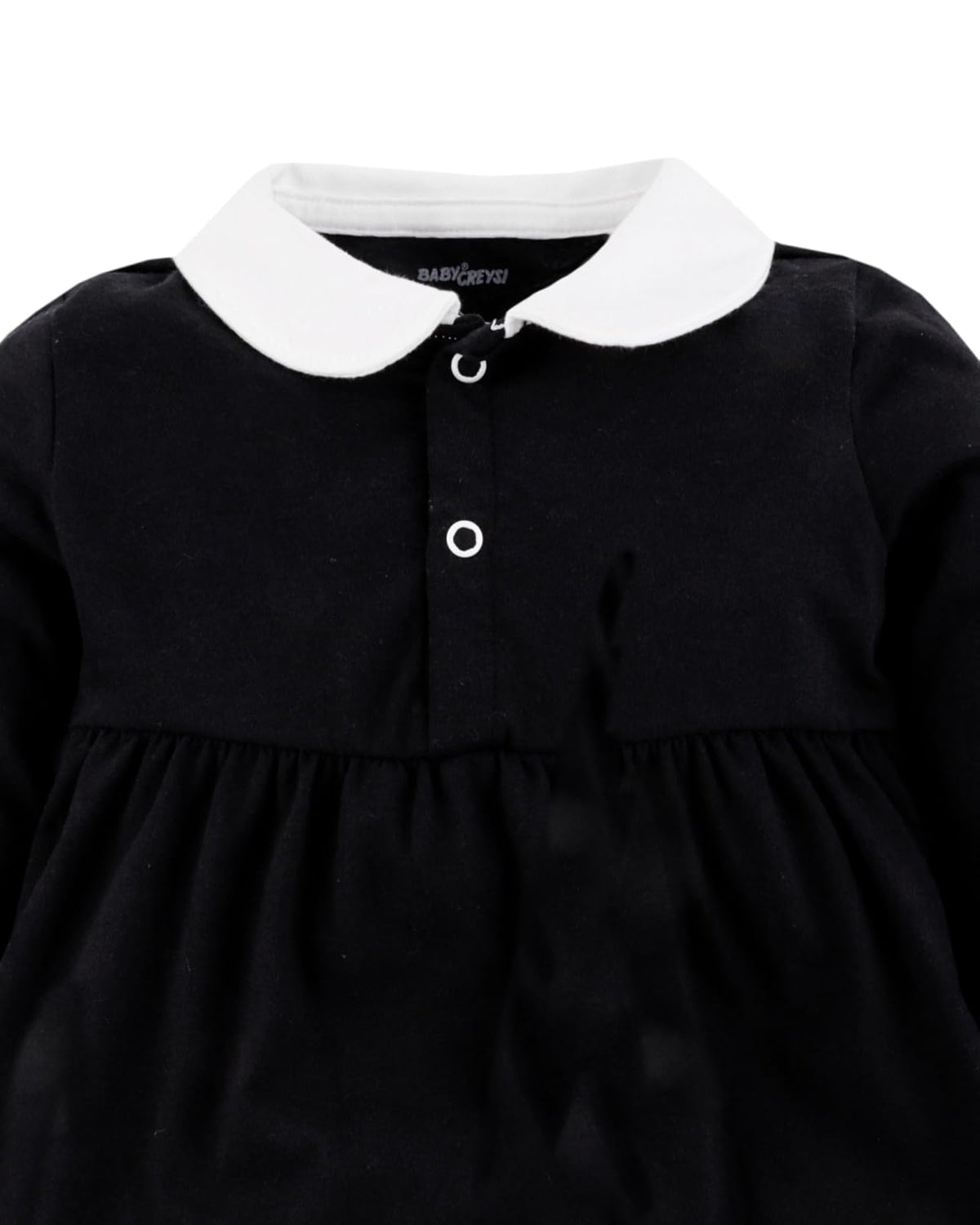 Baby Creysi Set de Disfraz de Merlina de 2 Piezas para Niña Vestido de Manga Larga con Mallas de 100% Algodón Suave One For You