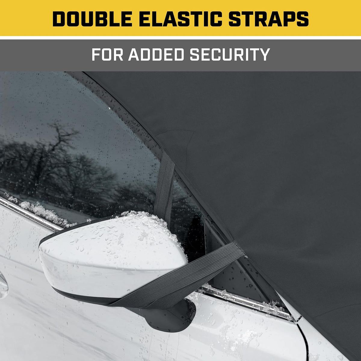 Cat Frost Guard, Toughest Car Windshield Snow Cover for Ice & Sleet, Weatherproof for Winter, Includes Magnetic Anti-Theft, Freeze Protector for Auto Coupe Sedan Truck Van SUV, Wide Size 78"x45" Inch
