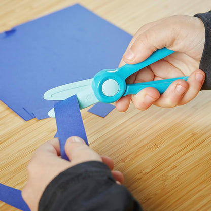 Fiskars - Tijeras para principiantes para niños a partir de 2 años (paquete de 3), pequeñas tijeras de plástico de seguridad, suministros de arte de fácil agarre para niños para volver a la escuela,