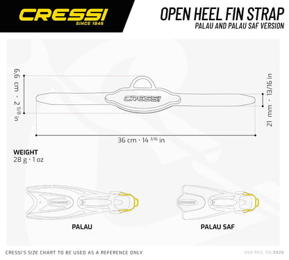 Cressi - Correas para Aletas Ajustables