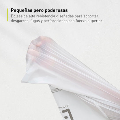EKO Bolsas de Basura extrafuertes con cordón Tamaño B. 7-10 Litros. 80 unidades