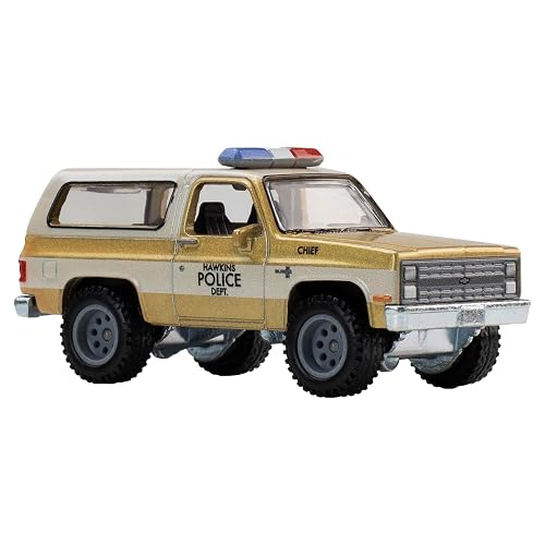 Hot Wheels Premium, Auto de Juguete de Stranger Things, Vehículo de Colección Auto Cultura Pop 1985 Chevrolet K5 Blazer 3Y+