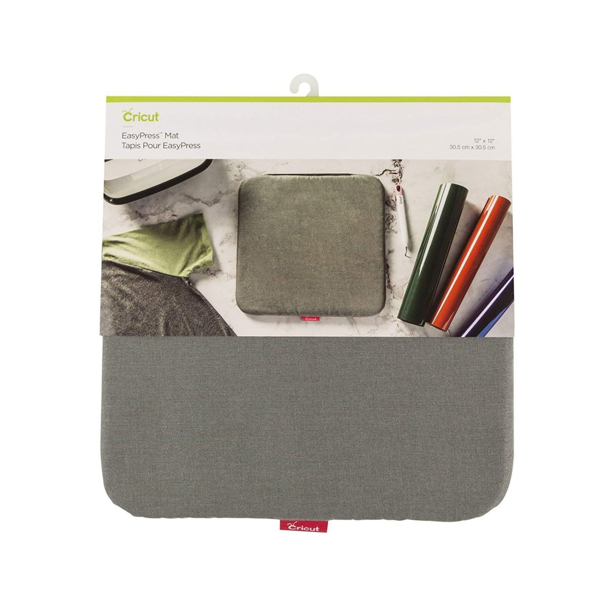 Cricut Easy EasyPress 12 x 12 pulgadas, alfombrilla protectora resistente para máquinas de prensa de calor y proyectos de alta definición y plancha, [12 x 12 pulgadas), gris