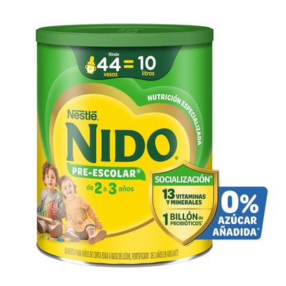 Alimento Para Niños de Corta Edad Nido Pre Escolar 2+ Lata 1.5kg