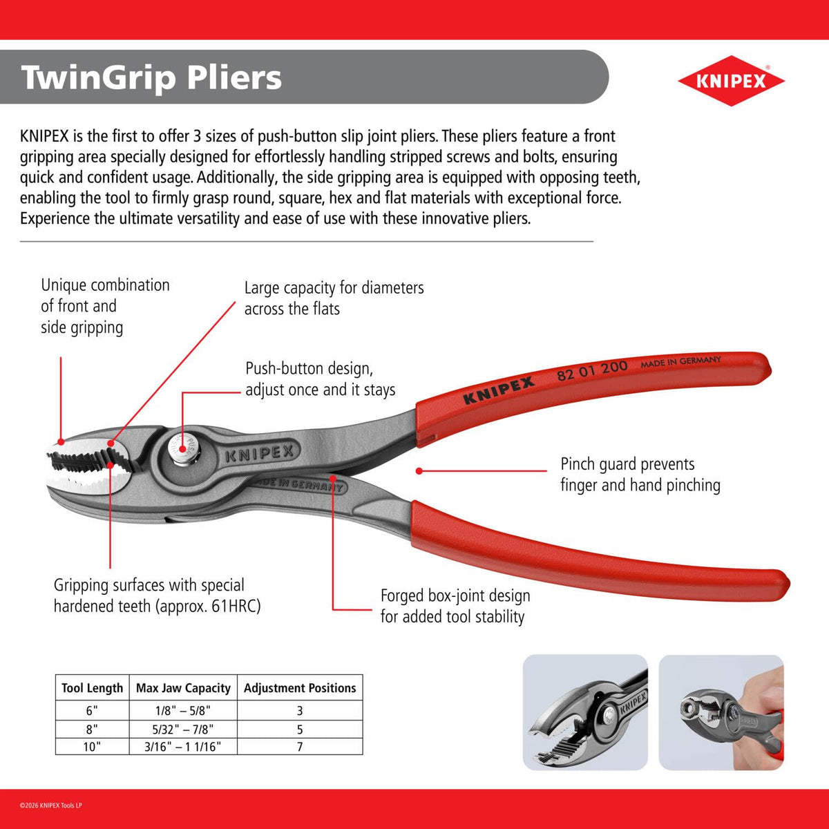 Knipex - Alicates TwinGrip (8201150SBA)