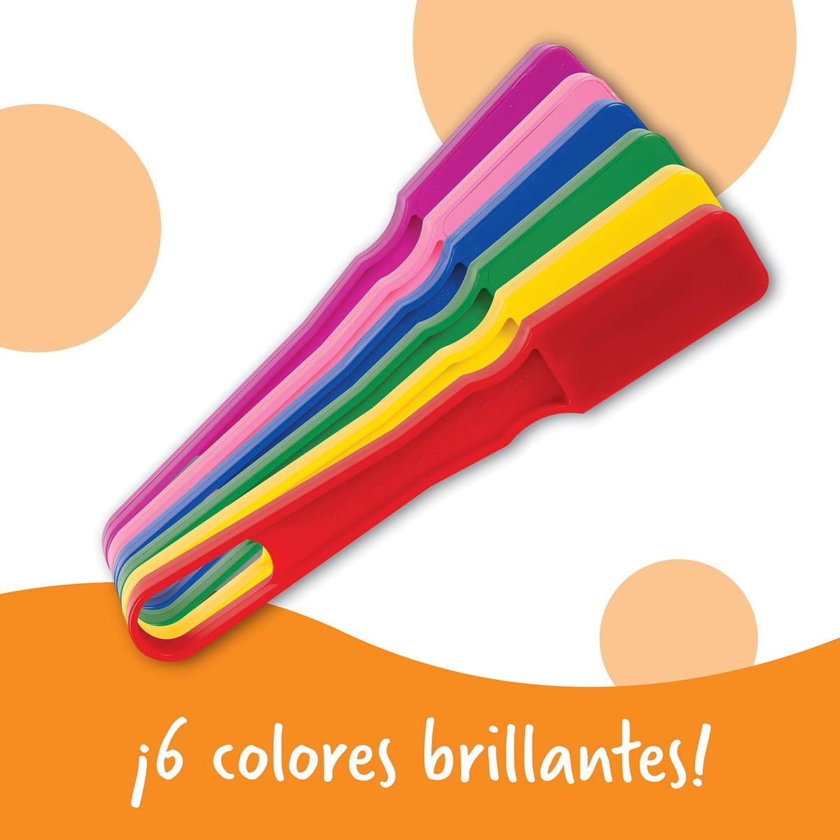 Learning Resources LER0762 Magnetic Wands, Set de 6, 8 In L, Multicolor