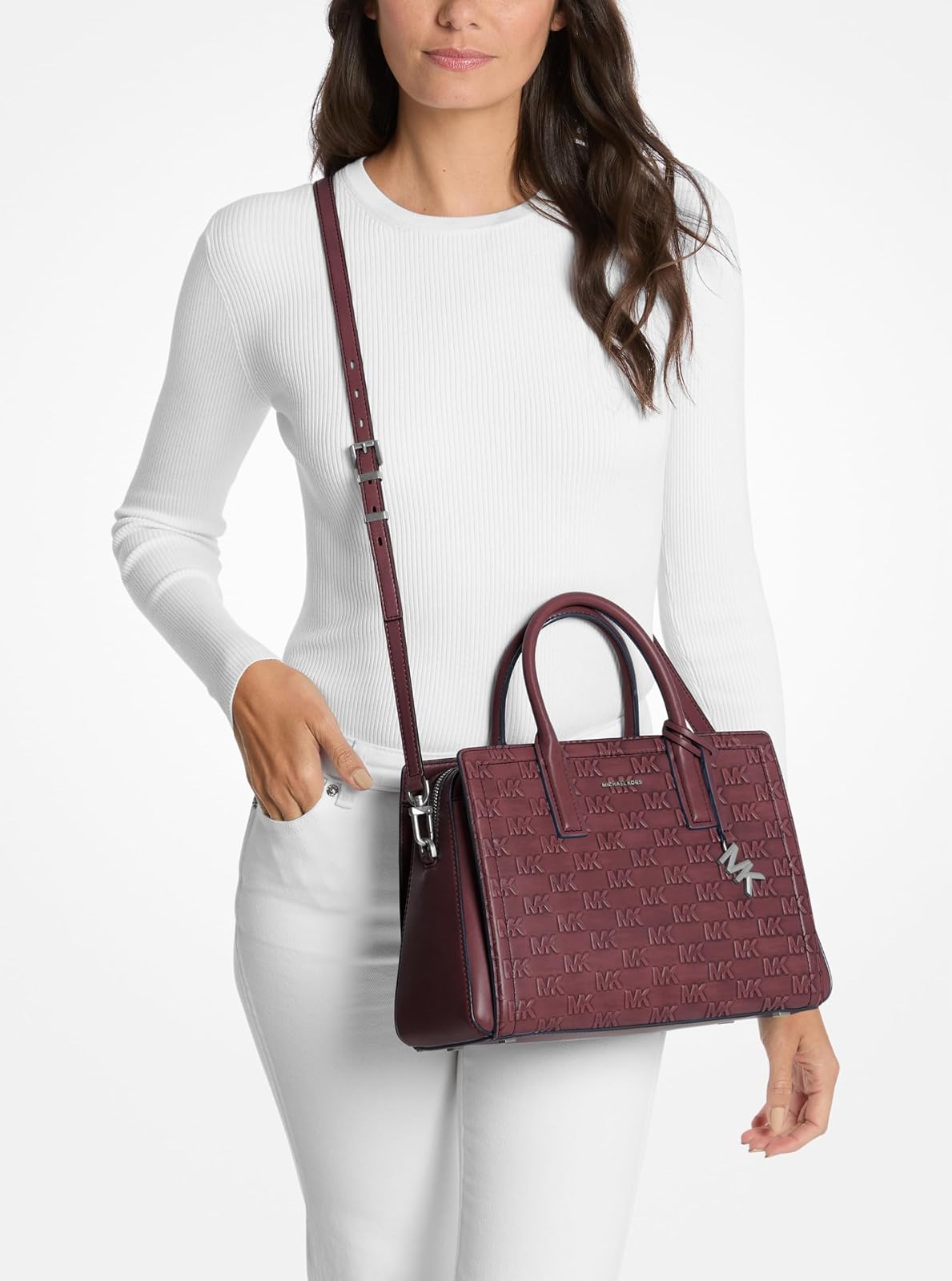Michael Kors Laila Medium Satchel Bolso mediano Laila Mujer