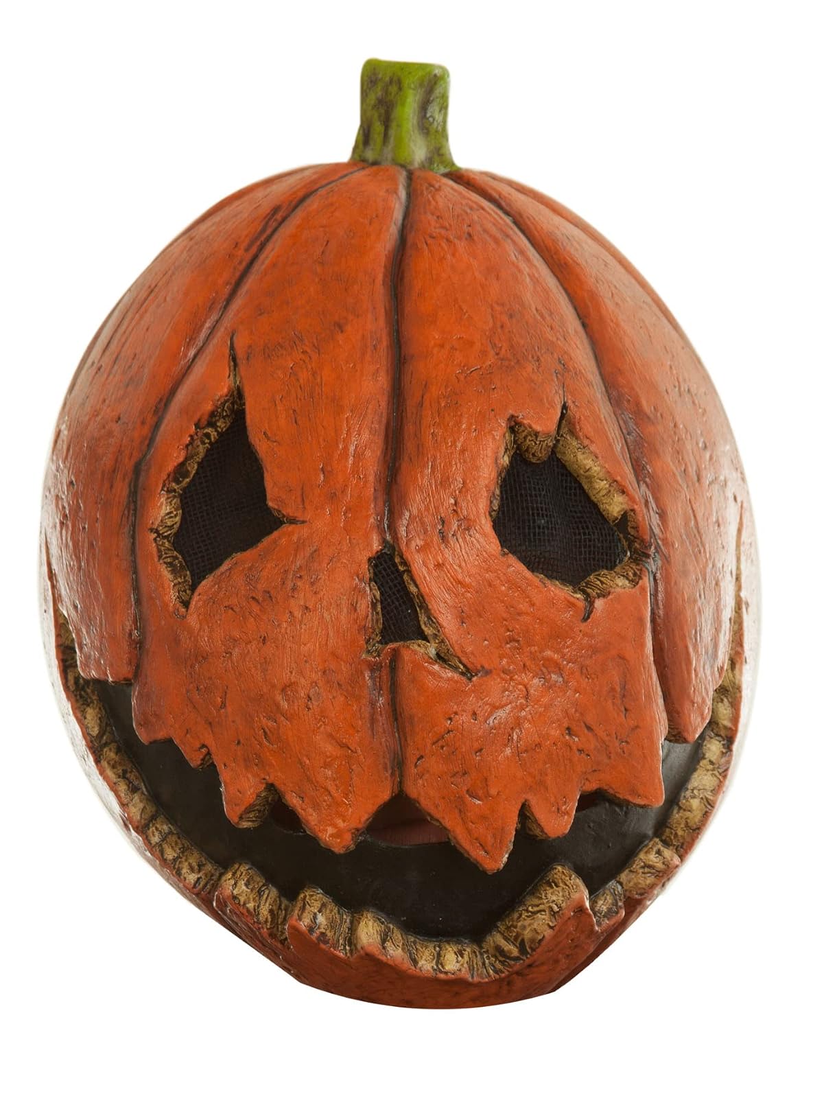 Last Night Pumpkin, Máscara de Látex de Calabaza Diabólica, Disfraz de Hombre Calabaza Ideal para Fiestas de Disfraces y Halloween por Ghoulish Productions.