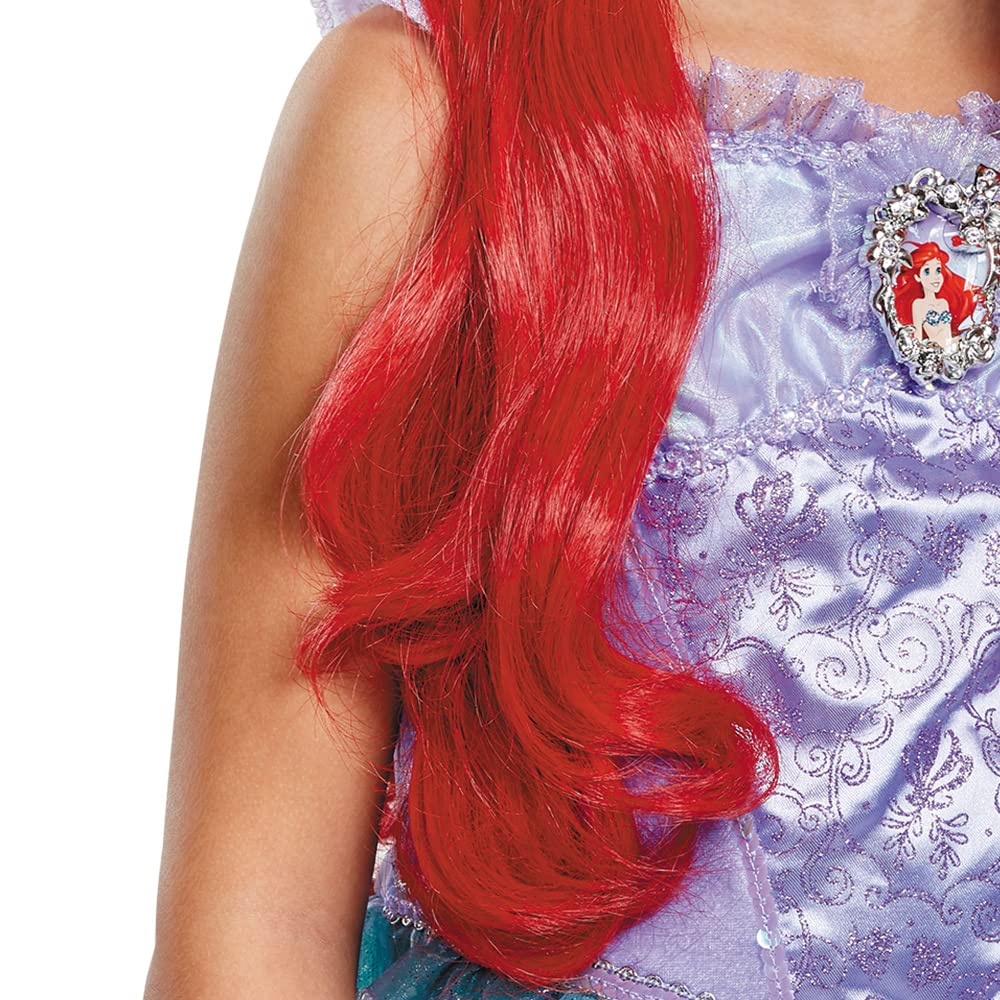 Accesorio Oficial Disney, Peluca de Ariel de la Sirenita, Unitalla Infantil