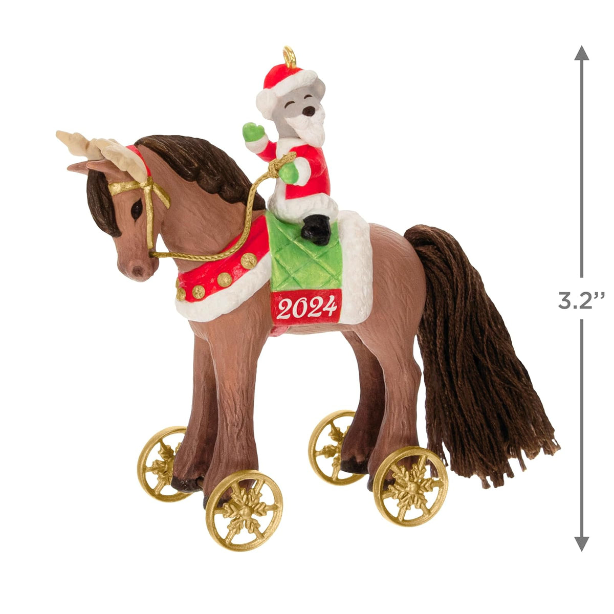 Hallmark - Adorno de Navidad 2024, un Pony para Navidad 2024, Regalos para niños