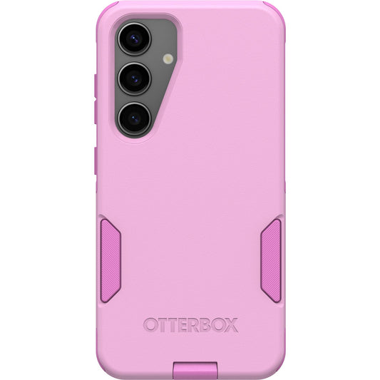 OtterBox - Funda para Samsung Galaxy S24 Commuter Series – Run Wildflower (Rosa), Delgada y Resistente, Apta para el Bolsillo, con protección de Puerto