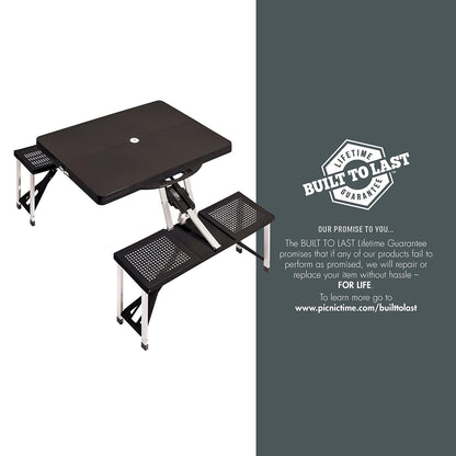 Picnic Time 811-00-175-000-0 Mesa Plegable, Color Negro