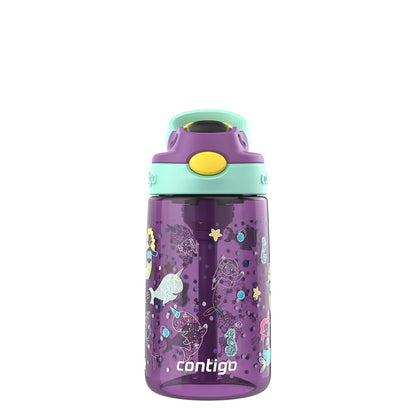 Contigo Botella de Agua para Niños con Popote, 590 ml, Libre de BPA - Purpura - 0.4 Litros