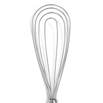 Norpro Krona - Batidor plano de acero inoxidable, 28 cm, color plateado